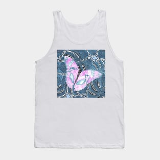 Marbled Paper Butterfly Tank Top